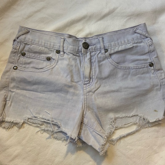 Light purple free people Jean shorts - Picture 1 of 4